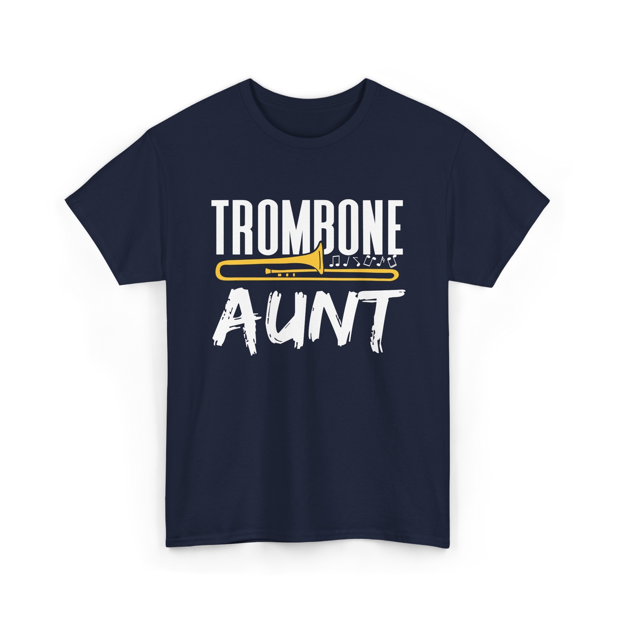 Trombone Music Instrument Trombonist T-Shirt - Navy