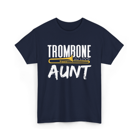 Trombone Music Instrument Trombonist T-Shirt - Navy