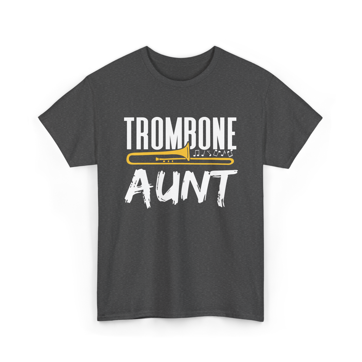 Trombone Music Instrument Trombonist T-Shirt - Dark Heather