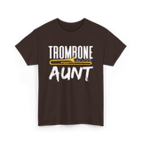 Trombone Music Instrument Trombonist T-Shirt - Dark Chocolate