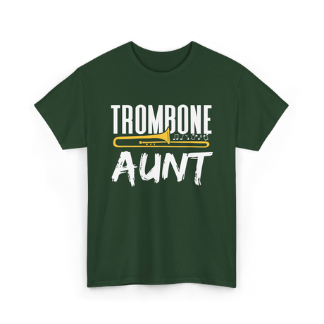 Trombone Music Instrument Trombonist T-Shirt - Forest Green