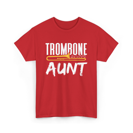 Trombone Music Instrument Trombonist T-Shirt - Red