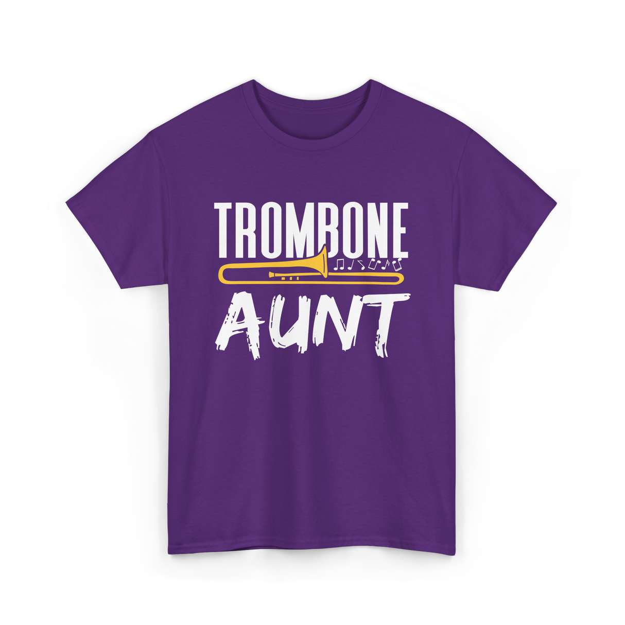 Trombone Music Instrument Trombonist T-Shirt - Purple