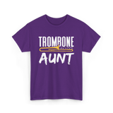 Trombone Music Instrument Trombonist T-Shirt - Purple