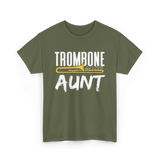 Trombone Music Instrument Trombonist T-Shirt - Military Green