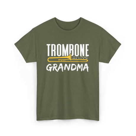 Trombone Player Trombone Musician T-Shirt - Military Green