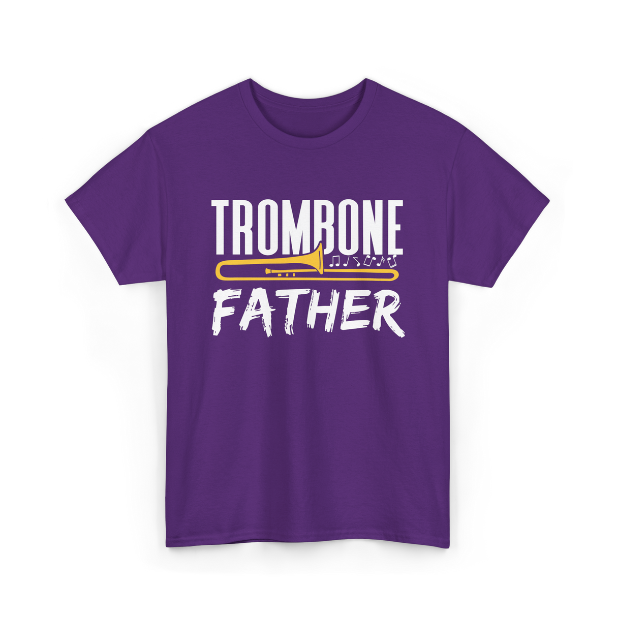 Trombone Player Trombonist Musician T-Shirt - Purple