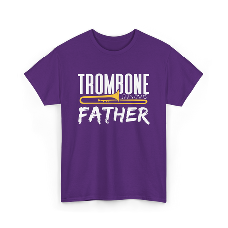 Trombone Player Trombonist Musician T-Shirt - Purple