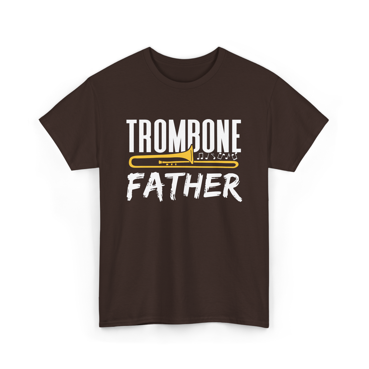 Trombone Player Trombonist Musician T-Shirt - Dark Chocolate