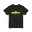 Trout Forest Nature Fisherman T-Shirt - Black