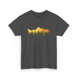 Trout Forest Nature Fisherman T-Shirt - Dark Heather