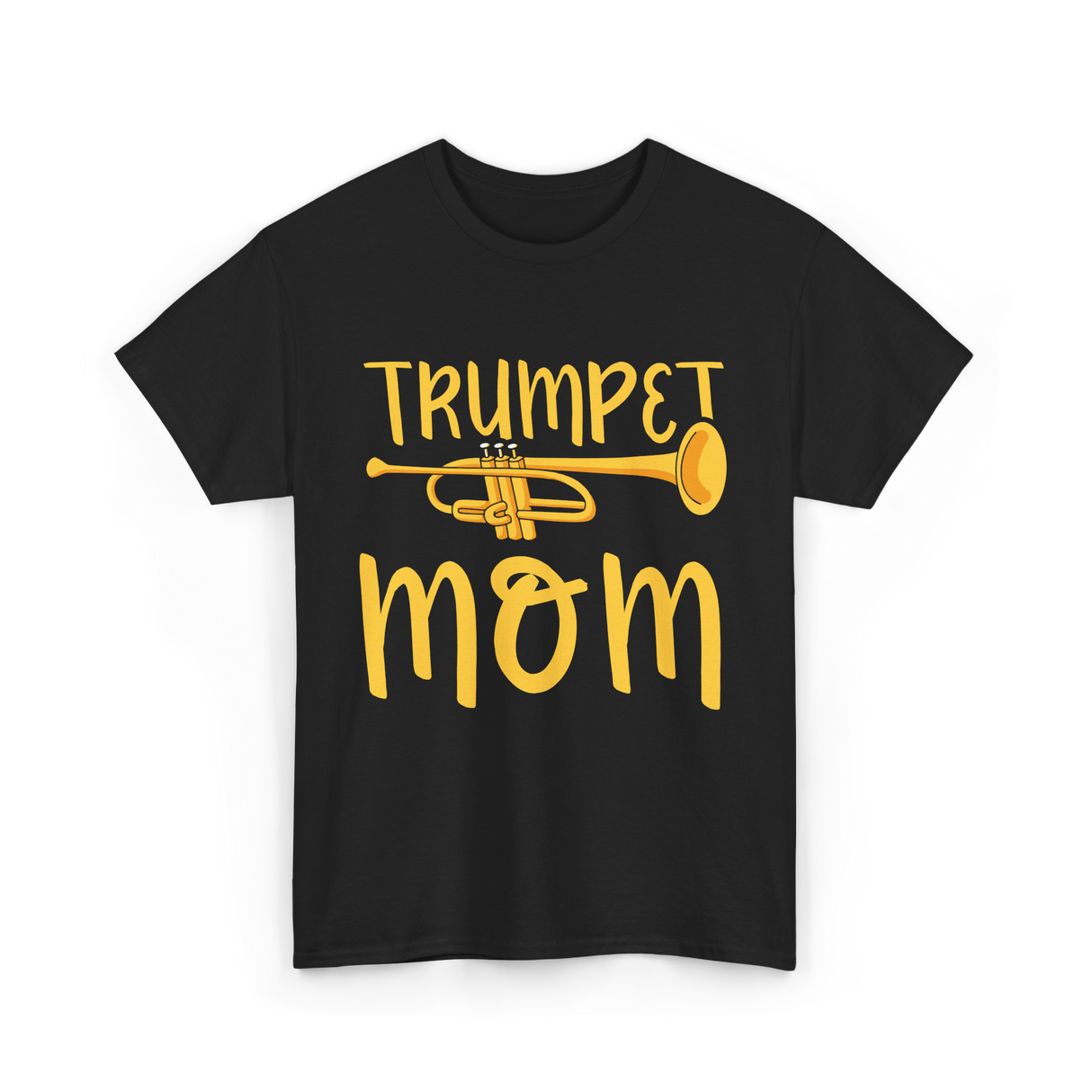 Trumpet Mom Musician Mother T-Shirt - Black