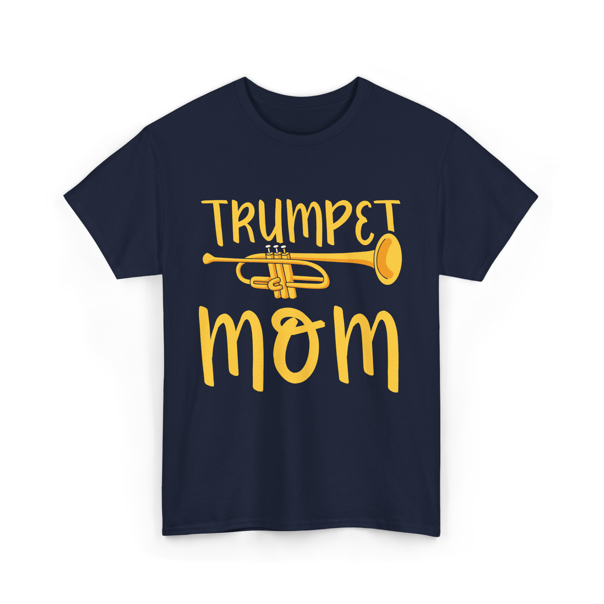 Trumpet Mom Musician Mother T-Shirt - Navy