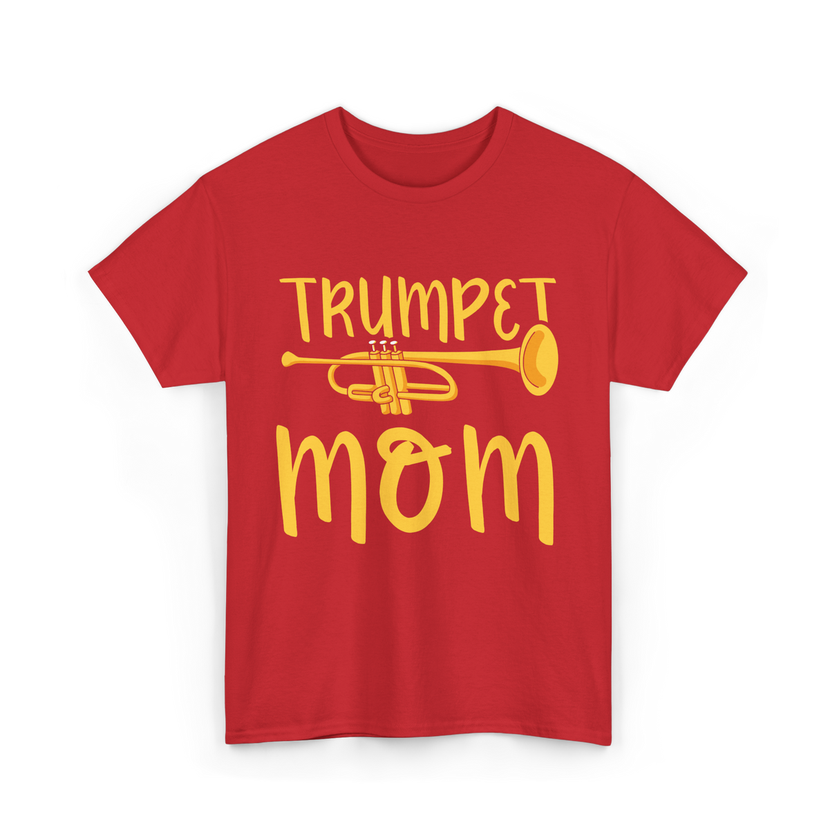 Trumpet Mom Musician Mother T-Shirt - Red