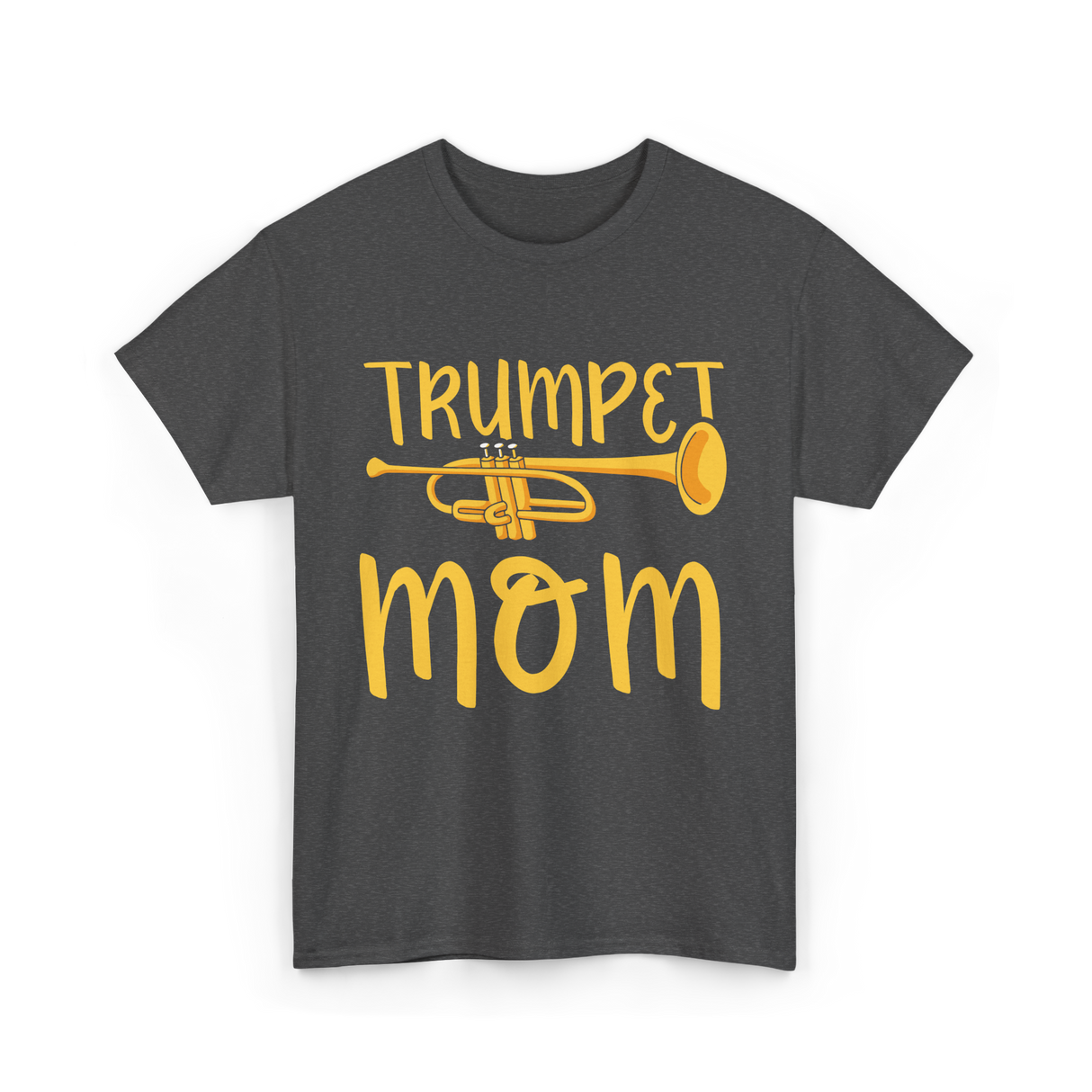 Trumpet Mom Musician Mother T-Shirt - Dark Heather