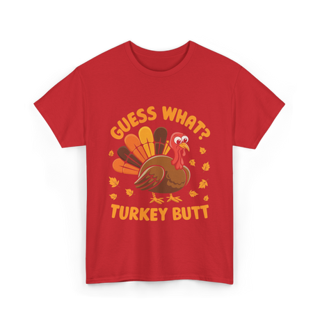 Turkey Butt Turkey T-Shirt - Red