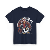 Turkey Moo Turkey Cow T-Shirt - Navy