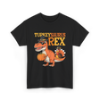 Turkeysaurus Rex Turkey Dino T-Shirt - Black