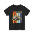 Turtle Retro Turtle T-Shirt - Black