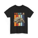 Turtle Retro Turtle T-Shirt - Black