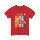 Turtle Retro Turtle T-Shirt - Red