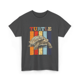 Turtle Retro Turtle T-Shirt - Dark Heather