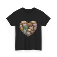 Turtles Heart Ocean Animals T-Shirt - Black