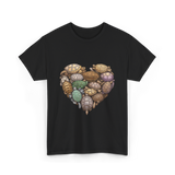 Turtles Heart Ocean Animals T-Shirt - Black