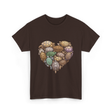 Turtles Heart Ocean Animals T-Shirt - Dark Chocolate