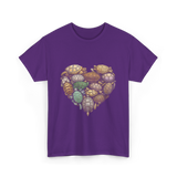 Turtles Heart Ocean Animals T-Shirt - Purple