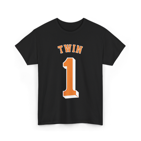 Twin 1 Twin Shirt Matching T-Shirt - Black