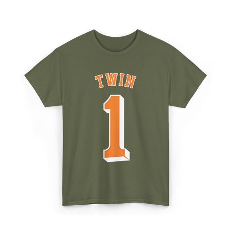 Twin 1 Twin Shirt Matching T-Shirt - Military Green