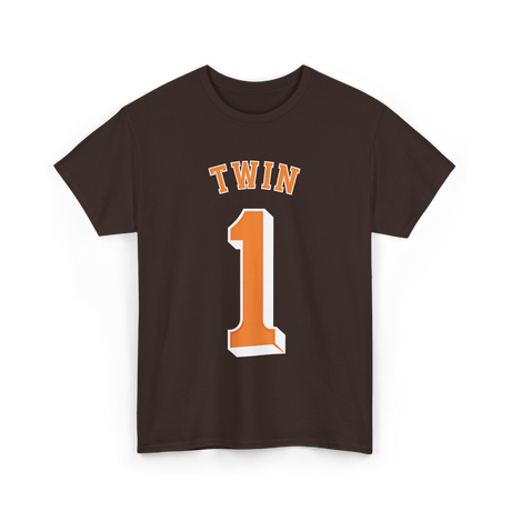 Twin 1 Twin Shirt Matching T-Shirt - Dark Chocolate