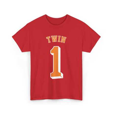 Twin 1 Twin Shirt Matching T-Shirt - Red