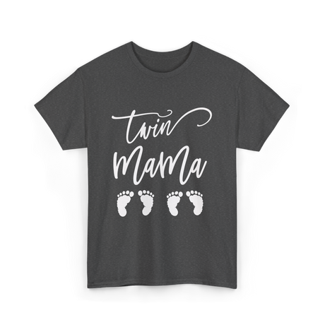 Twin Mama Expecting Twins T-Shirt - Dark Heather