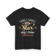 Twinkle Twinkle Little Star Gender Reveal T-Shirt - Black