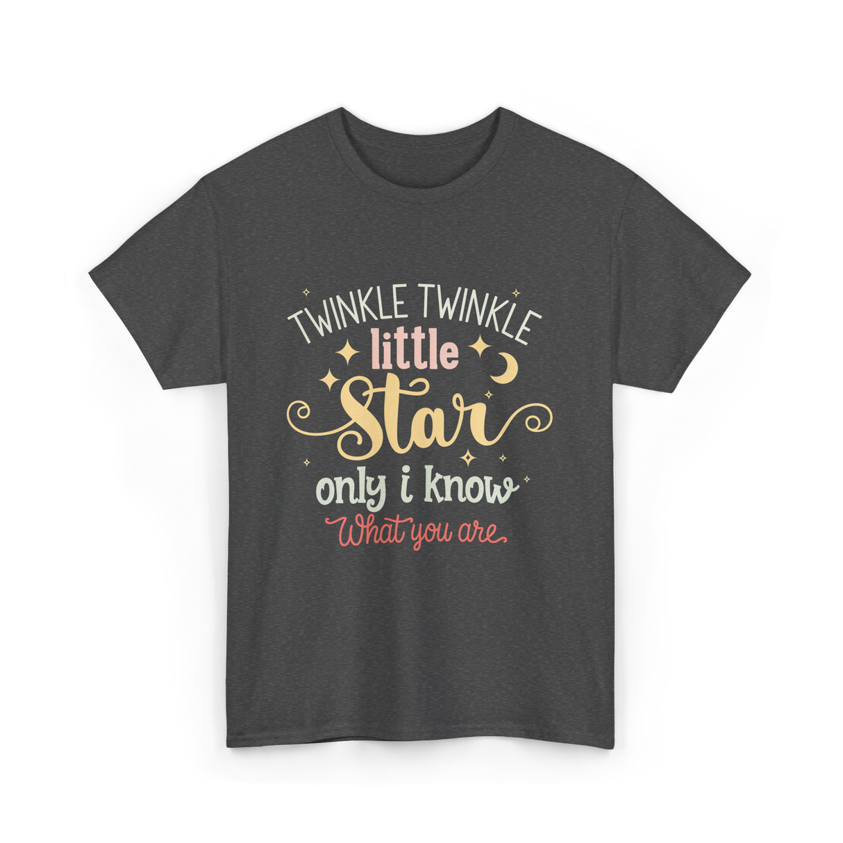 Twinkle Twinkle Little Star Gender Reveal T-Shirt - Dark Heather