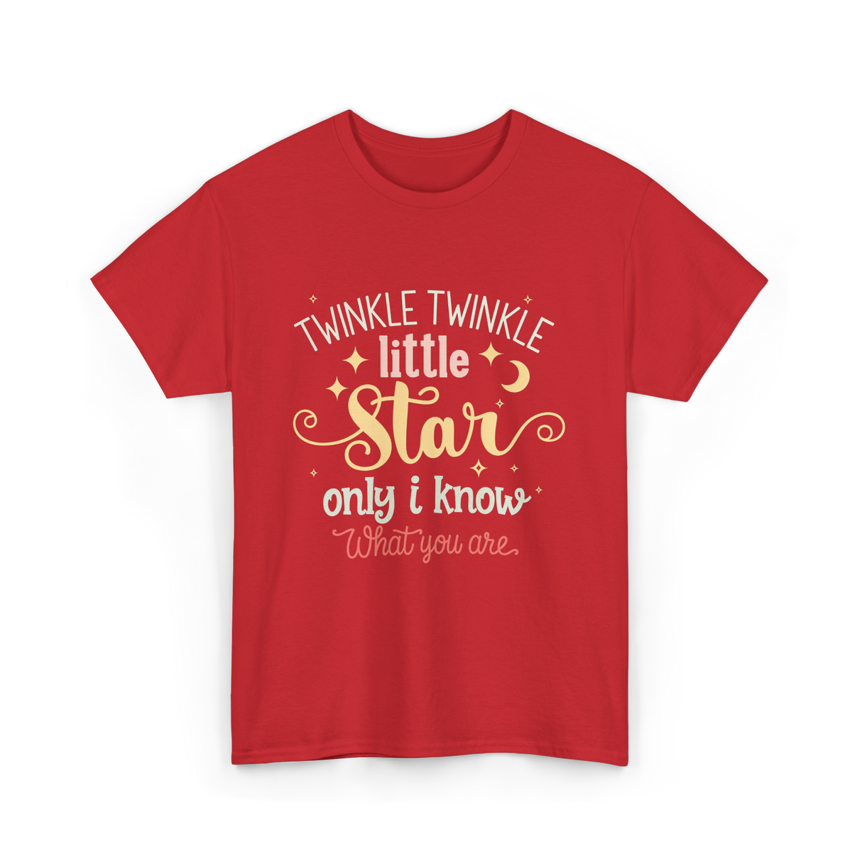 Twinkle Twinkle Little Star Gender Reveal T-Shirt - Red