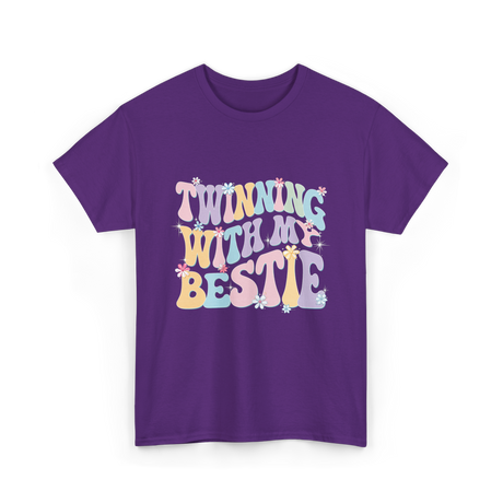 Twinning With My Bestie Friendship T-Shirt - Purple