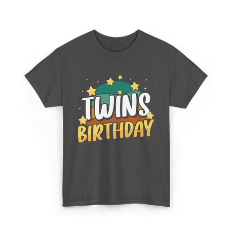 Twins Birthday Celebration Twins T-Shirt - Dark Heather