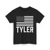 Tyler Name Personalized Birthday T-Shirt - Black