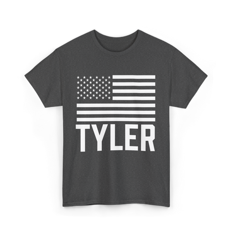 Tyler Name Personalized Birthday T-Shirt - Dark Heather