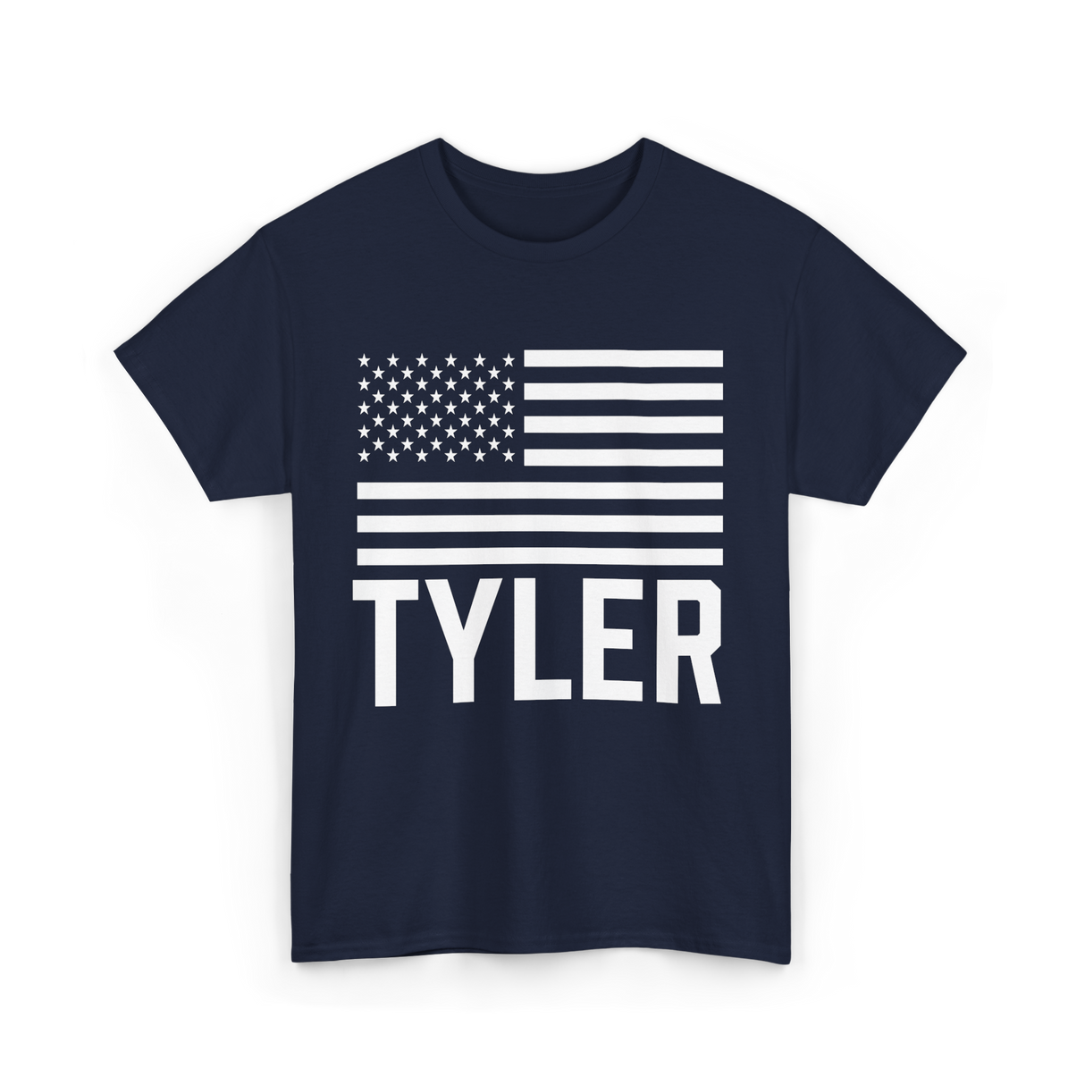 Tyler Name Personalized Birthday T-Shirt - Navy