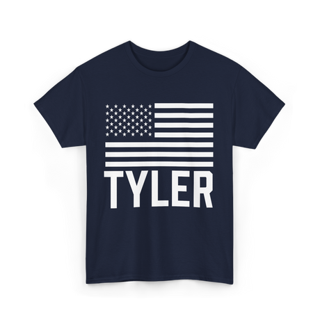 Tyler Name Personalized Birthday T-Shirt - Navy