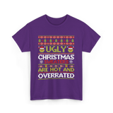 Ugly Christmas Sweaters Sweater T-Shirt - Purple