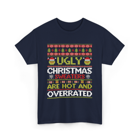 Ugly Christmas Sweaters Sweater T-Shirt - Navy