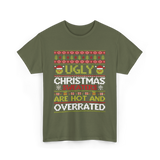 Ugly Christmas Sweaters Sweater T-Shirt - Military Green