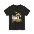 Uncle Birthday Crew Construction T-Shirt - Black