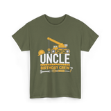 Uncle Birthday Crew Construction T-Shirt - Military Green