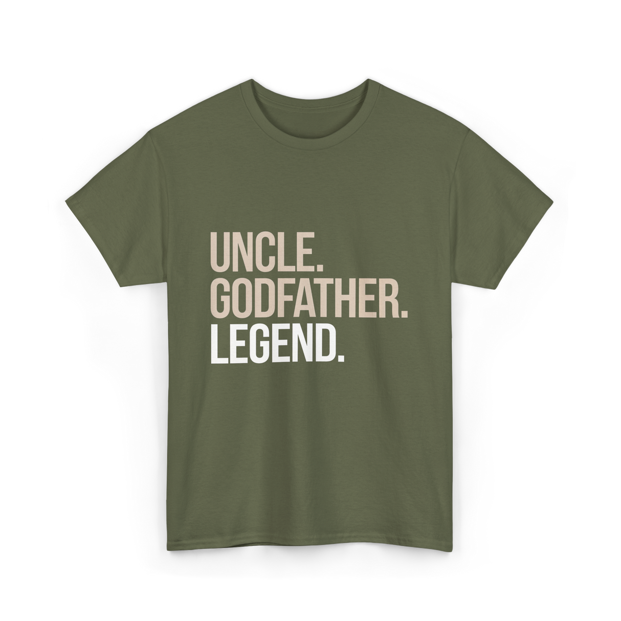 Uncle Godfather Legend Godfather T-Shirt - Military Green